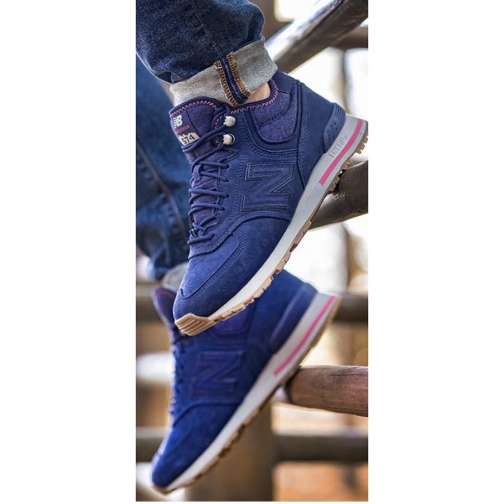 New in box New Balance 574 Mid Navy/Pink MH574RDE Mens sz 11.5